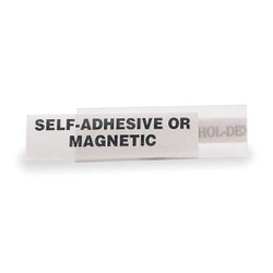 Hol-Dex Label Holder,Clear,Matte,Slide-In,PK25 L31GR