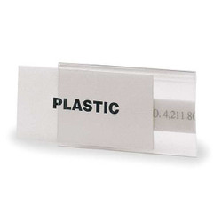 Hol-Dex Label Holder,Clear,Matte,Slide-In,PK25 L11GR