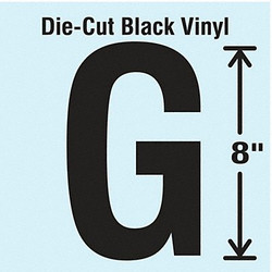 Stranco Die Cut Letter Label,G DBV-SINGLE-8-G