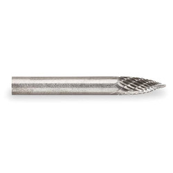 Widia Carbide Bur,Pointed Tree,1/4",Double Cut M41420