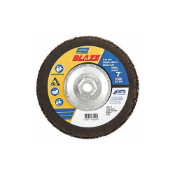 Norton Abrasives Fiber Disc,7 in Dia,5/8in Arbor,40 Grit 66261183499