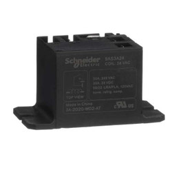 Schneider Electric Enclosed Power Relay,4 Pin,24VAC,SPST-NO 9AS3A24