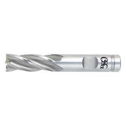 Osg Sq. End Mill,Single End,HSS,1/4"  5740500