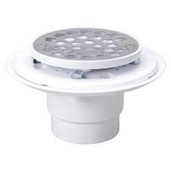 Sim Supply Shower Drain,3 5/8 in Body H,SS  133-114