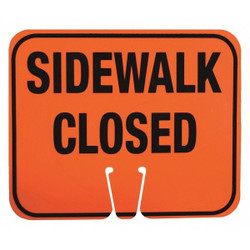 Manufacturer Varies Traffic Cone Sign,12-1/2" L,ABS Plastic 03-550-SC