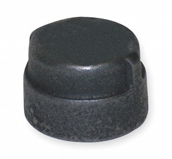 Sim Supply Round Cap, Malleable Iron, 1 1/4 in  1LBZ9