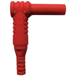 Sim Supply Banana Plug, Right Angle,1000VAC,Red  5TXC0