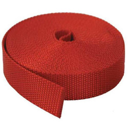 Bulk-Strap Webbing,Nylon,3/4" W,Red N34027R