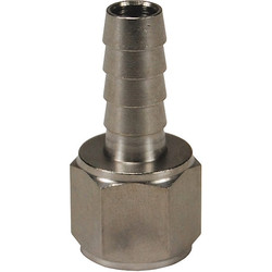 Dixon Barbed Hose Fitting,Hose ID 1/2",NPTF 1040808SS