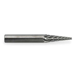 Widia Carbide Bur,Pointed Cone,1/8",Double Cut  M41485