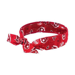 Chill-Its by Ergodyne Cooling Bandana,Universal,Red 6700