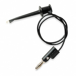 Pomona Electronics Mini Hook Test Lead,60 In. L,Black 3782-60-0
