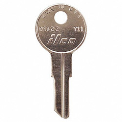 Kaba Ilco Key Blank,Brass,Type Y11,5 Pin,PK10 01122-Y11