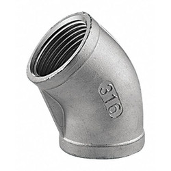 Manufacturer Varies 45 Elbow, 304 SS, 3/4 in,FNPT,Class 150 404E111N034