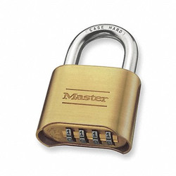 Master Lock Combination Padlock,1 1/2 in,Rectangle 175