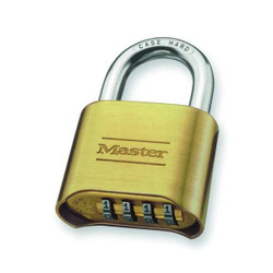Master Lock Combination Padlock,1 1/2 in,Rectangle 175