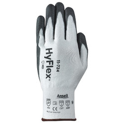 Ansell Cut Resistant Glovs,Black/White,VP,11,PR 11-724