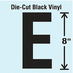 Stranco Die Cut Letter Label,E DBV-SINGLE-8-E