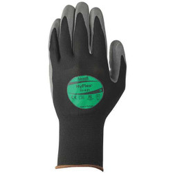 Ansell Cut Resist Gloves,Polyurthn,Gry/Blk,7,PR 11-421