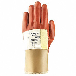 Ansell Cut Resistant Gloves,Orange/Gold,M,PR 28-350