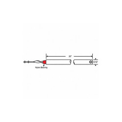 Manufacturer Varies Tube Balance, Red, Metal, 9/16 in H 85-22R