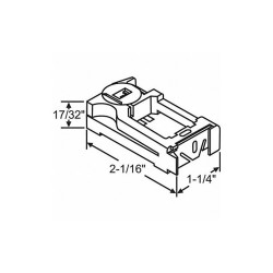 Sim Supply Lock Shoe,Window Balance Pivot,2.062" L  85-503