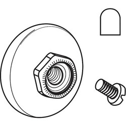 Sim Supply Door Roller,Nylon,3/4" L,3/8" Depth  21-51