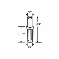 Sim Supply Door Top Pivot,Nylon,1-3/4"L  2-62