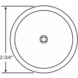 Sim Supply Back Plate,For Cabinet Knobs,5/16" H  900-10221C