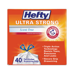 Hefty® BAG,HEFTY ULT,13GAL,TL,WH E8-8338