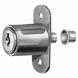 Compx National Sliding Door Lock, Nickel,Key C415A C8043-C415A-14A