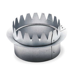 Ameriflow Snap On Collar,Round,Galvanized Steel G5008C