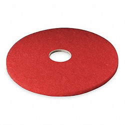 3m Buffing Pad,12 in Dia,Red,PK5 5100