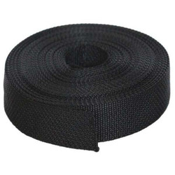 Bulk-Strap Webbing,Polypropylene,1" W,Black P01051BK