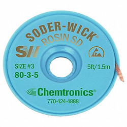Chemtronics SODER-WICK No.3 Desoldering Braid 80-3-5