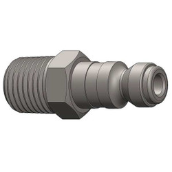 Dixon Quick Connect,Plug,3/8" Body,3/8"-18 J3M3
