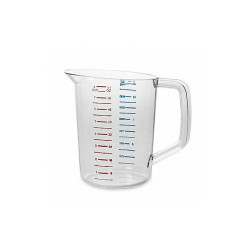 Rubbermaid Commercial Measuring Cup,Clear,Plastic FG321700CLR