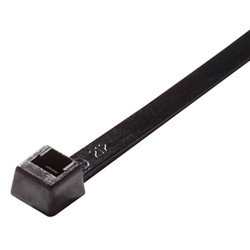 ACT Intermediate Cable Ties, 8", UV Black, 100/Pkg