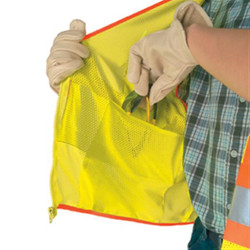 MCR Safety® Luminator™ Class 2 Two-Tone Mesh Vest, Large, Lime, 1/Each