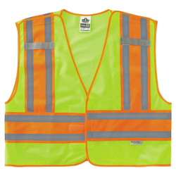 Ergodyne® GloWear® 8245PSV Public Safety Vest, 2X-Large/3X-Large, Lime, 1/Each