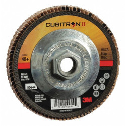 3m Cubitron Flap Disc, 4 1/2 in Dia, 5/8 in Arbor 7010363306