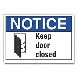 Lyle Notice Sign,10in x 14in,Non-PVC Polymer LCU5-0005-ED_14x10