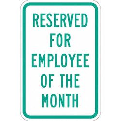 Lyle Employee Parking Sign,18" x 12" T1-1039-EG_12x18