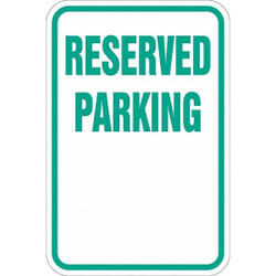 Lyle Reserved Parking Sign,18" x 12" T1-1186-EG_12x18