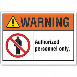 Lyle Warning Sign,7inx10in,Non-PVC Polymer LCU6-0013-ED_10x7