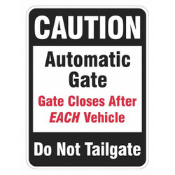 Lyle Parking Lot Gate Parking Sign,18" x 12" T1-1329-EG_12x18