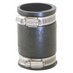 Sim Supply Coupling, Rubber, 1 1/4 in For Pipe Size  86000