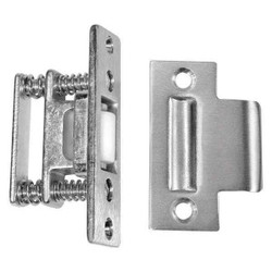 Rockwood T Strike Roller Latch,Brass,Pull Opening 592 US26D