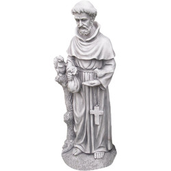 Alpine 31 In. H. Fiberstone St. Francis Statue QFC102