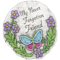 Alpine 10 In. Cement My Never Forgotten Friend Memory Stepping Stone Pack of 4